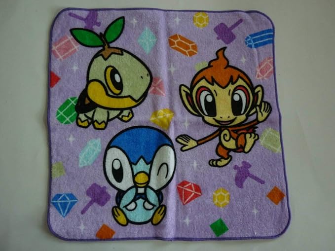 Amazon Co Jp ポケモン ポケモンセンター 大判 タオル ポッチャマ ナエトル ヒコザル シンオウ Pokemon Petit Dp ポケセン ハンドタオル ホビー