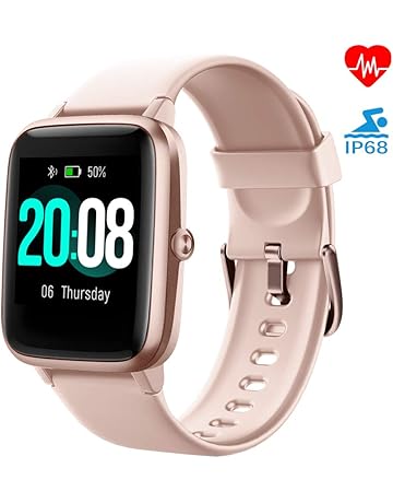 LIFEBEE Smartwatch, Reloj Inteligente Impermeable IP68 para Hombre Mujer niños, Pulsera de Actividad Inteligente con Monitor de Sueño Contador de Caloría Pulsómetros Podómetro para Android iOS