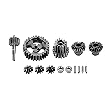 INJORA Stainless Steel Transmission Gear Set for