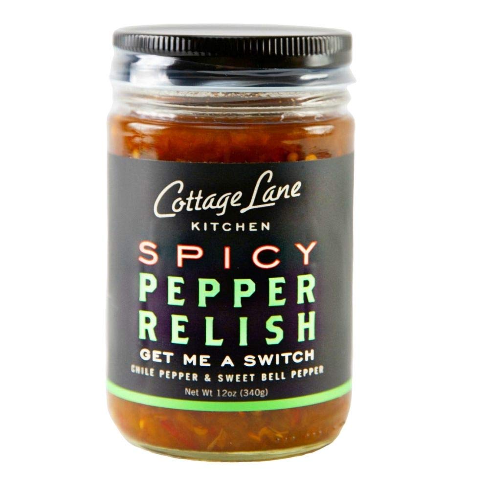 Cottage Lane Kitchen Pepper Relish - Spicy Chili & Sweet Bell Peppers, 12oz Jar