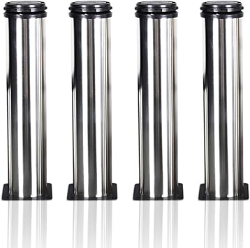 4 Packs Qrity 200mm Height Stainless Steel Kitchen Adjustable Feet