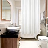 ANSIO Shower Curtain 180x180 cm White Mould Resistant Polyester view 4
