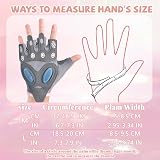 flintronic Women Fitness Gloves Breathable Non-Slip Silicone Palm Padding Size M view 6