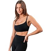 Vitality Cloud II Scoop Sports Bra, Buttery Soft, Padded | Cloud II fabric, 77% recycled nylon with elastane; scoop neck, adjustable straps, removable pads, medium support