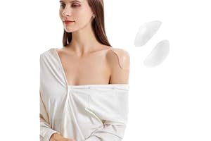 XG Glitter Sholder Pads, Silicone Shoulder Pads for Womens Clothing, for Office wear, Gym & Formal Events, Natural Lift & Posture Correction, Lightweight & Durable for Work & Play 1 Pairs Transparent