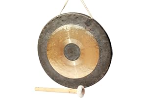 Handmade Large Chao Gong - Copper Chinese Gongs, Traditional Percussion Musical Instrument With Mallet, Gift for Yogo, Medita