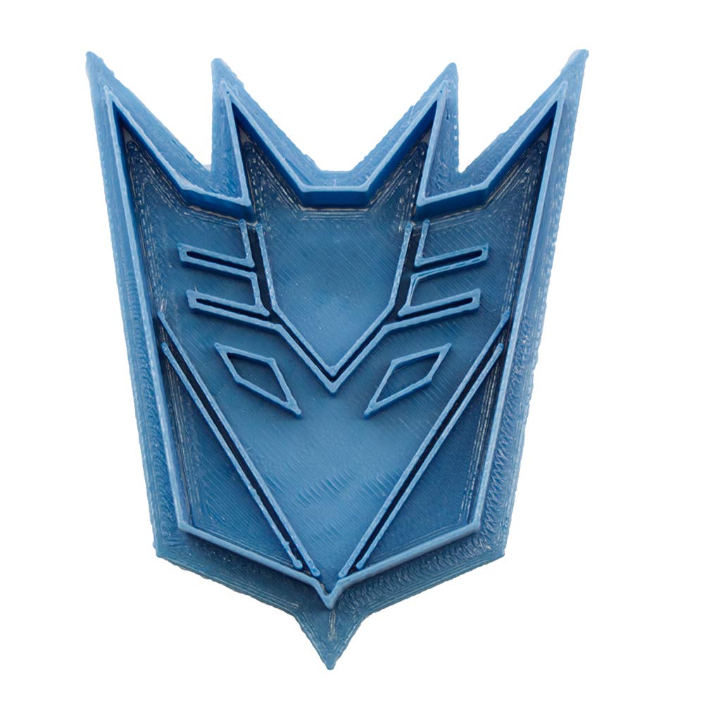 Cuticuter Transformers Decepticon Cookie Cutter, Blue, 8 x 7 x 1.5 cm