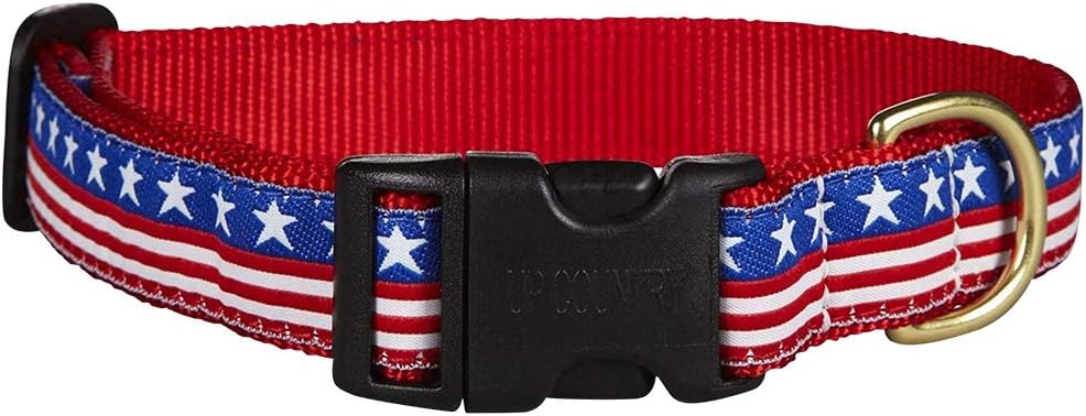 stars and stripes dog collar