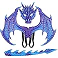 Ho.Volta Children's Dragon Wing Costume Dinosaur Tail Mask Set Cosplay Kids Halloween Dragon Costume