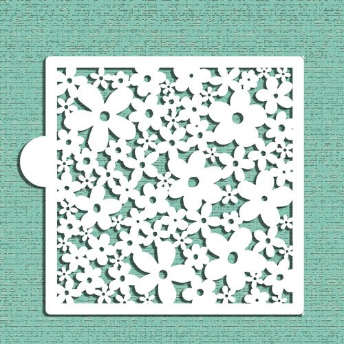 Daisy All-Over Cookie and Craft Stencil CM091 by Designer Stencils