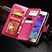 Note 4 Case, Galaxy Note 4 Case, Joopapa Galaxy Note 4 Wallet Case,Pu Leather Case Magnet Wallet Credit Card Holder Flip Cover Case Built-in 9 Card Slots & Stand Case for Samsung Galaxy Note 4 (Pink)