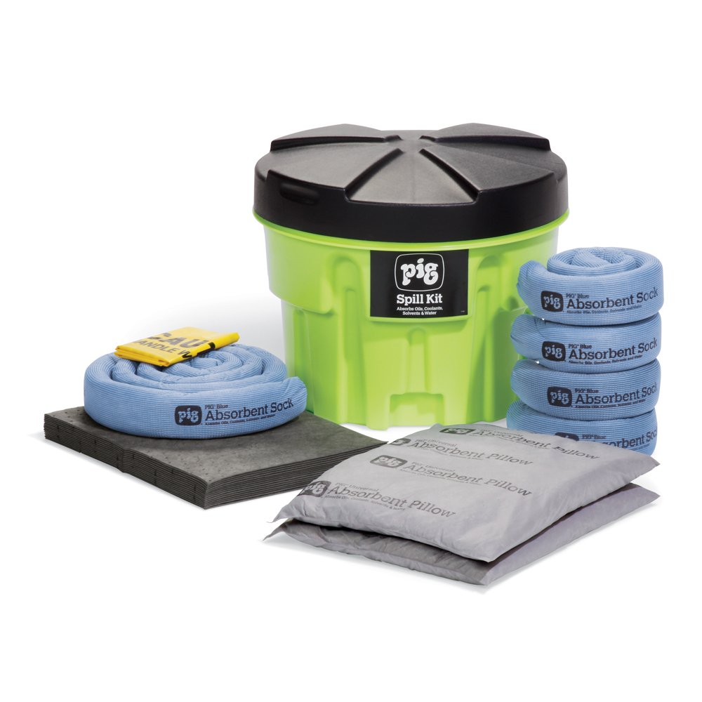 Hi-Vis Spill Kit, Drum, 12 gal.: Industrial Spill Response Kits: Industrial & Scientific