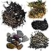 Succulent Planter Soil Kit - Total DIY Terrarium Supplies -Terrarium Kit for Succulent or Cactus - Create Your own Terrarium with These Supplies - Great for Fairy Gardens (Large)