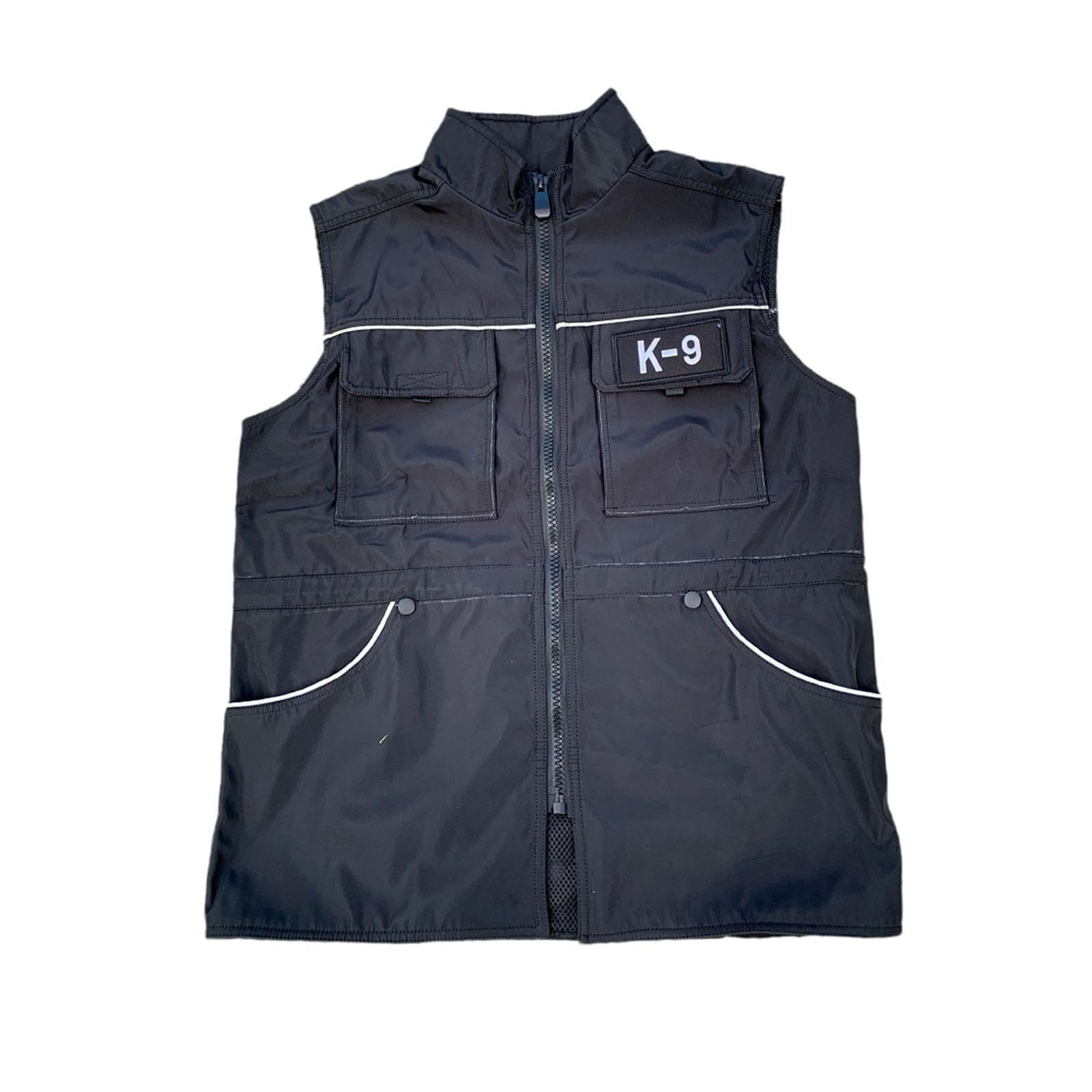 F Fityle Dog Handler Training Vest,Dog Protective Cloth,Waist Drawstring with Pockets,Breathable Professional Obedience Vest, XXL