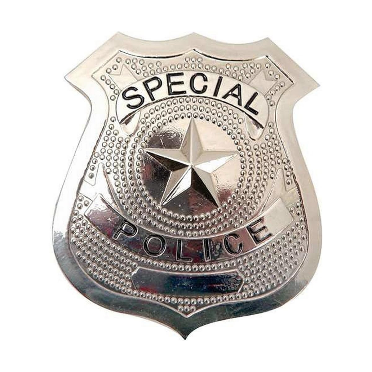 Viving Costumes Metal Police Badge, 7 x 6 cm