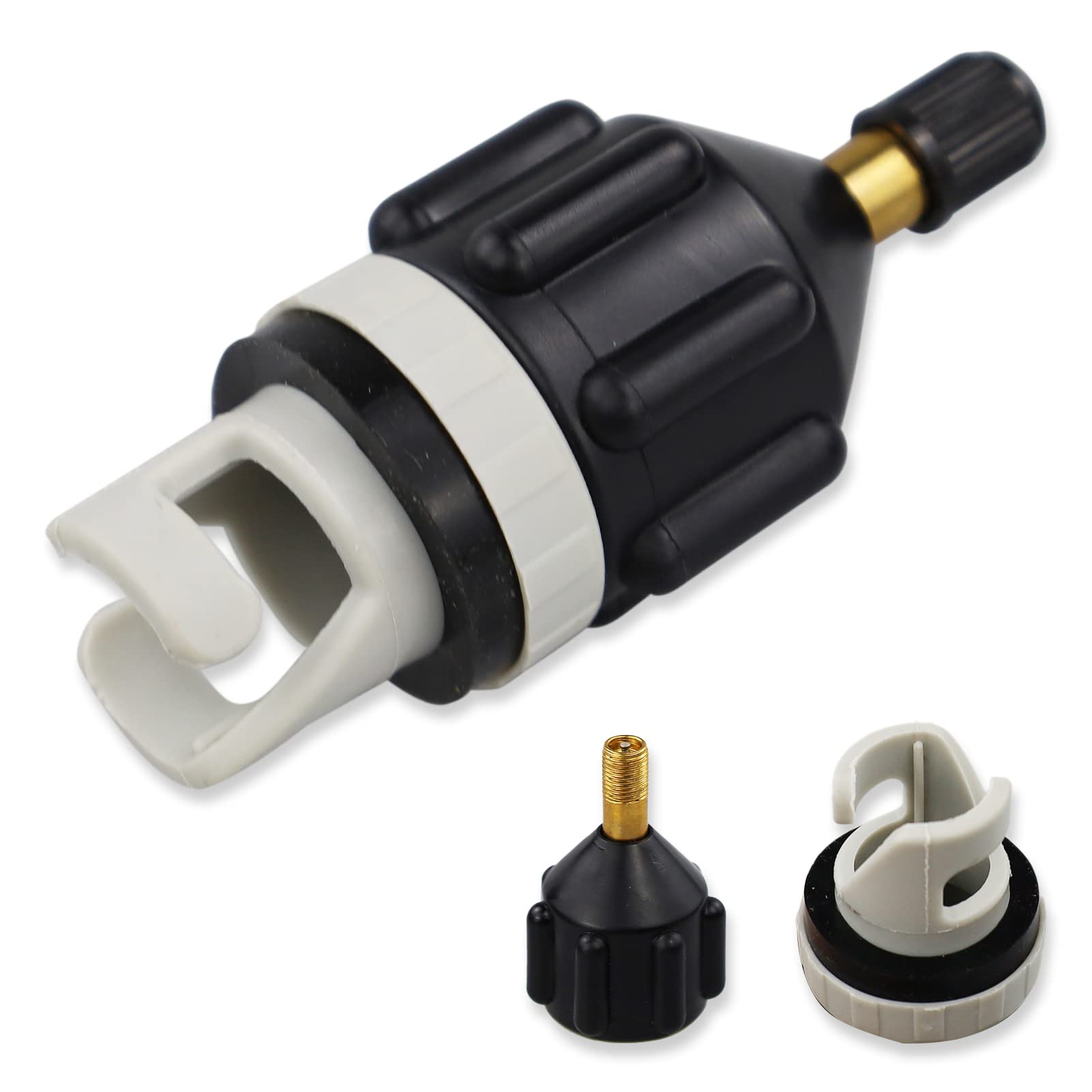 LAMXD Inflatable Boat SUP Pump Adaptor Air Pump Converter, Multifunction Valve Adaptor, Air Valve Adapter Pumping Connector for Inflatable Rowing Boat, Stand Up Paddle Board, Inflatable Bed, Etc