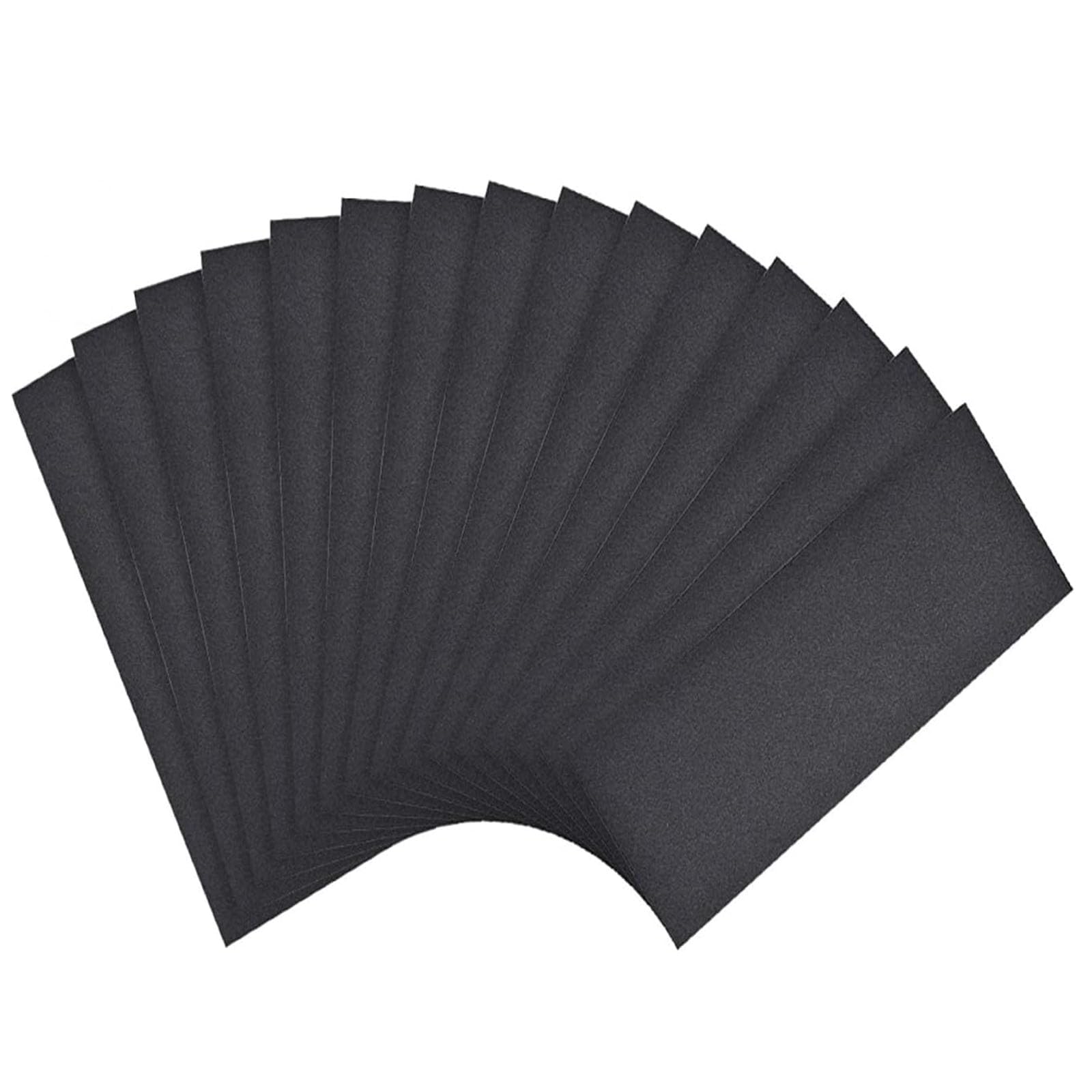 MACHSWON 9 x 3.6inch Wet Dry Silicone Carbide Paper Waterproof Sandpaper for Wood Furniture Finishing, Metal Sanding 15pcs 220 Grits