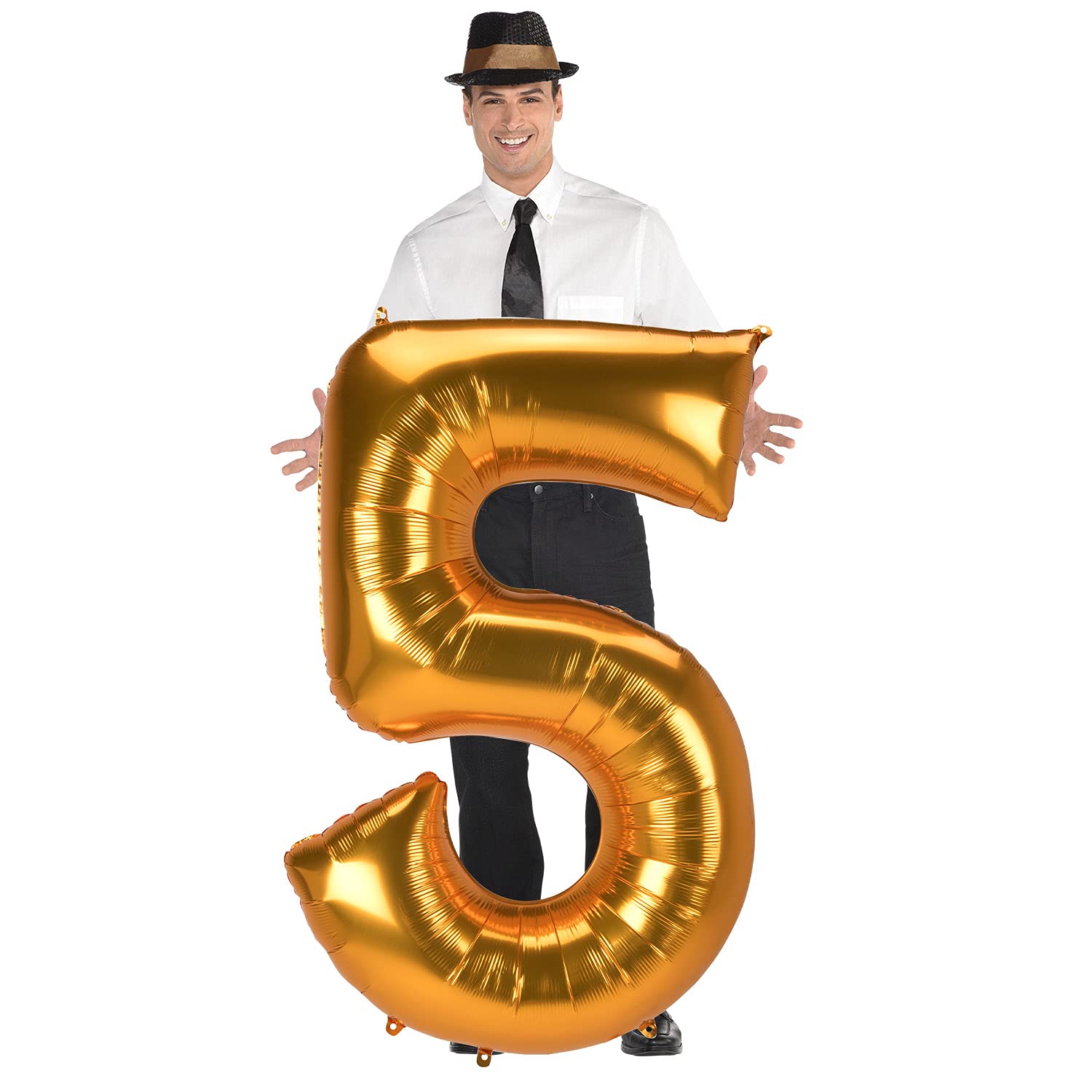 Amscan 3889311 Jumbo Number 5 Gold 53''