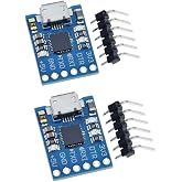 HiLetgo 2pcs CP2102 Micro USB to UART TTL Module 6 Pin Serial Converter STC Replace FT232