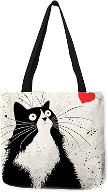 Sac à main femme motif chat Clearance