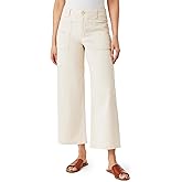 WallFlower Womens Fearless Curvy Wide Leg High-Rise Juniors 27" Ankle Denim and Twill Pants