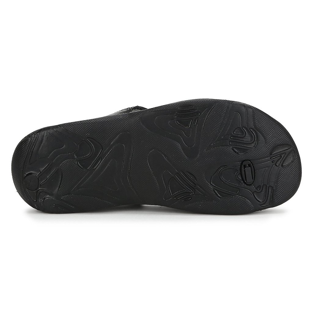 welcome pure hf-06 synthetic black flip flops for women