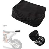 Jecciy Rear Fender Pack Storage Tool Bag for Motorcycle Pouch Utility Bag | Compact Low-Profile Design, Secure with Screws, Zipper Protection, Built-in Straps
