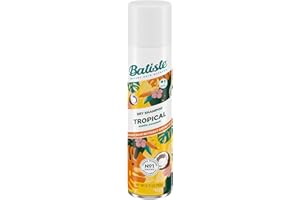 Batiste Dry Shampoo, Tropical Fragrance, Refresh Hair and Absorb Oil Between Washes, Waterless Shampoo for Added Hair Texture and Body, 5.71 oz Dry Shampoo Bottle