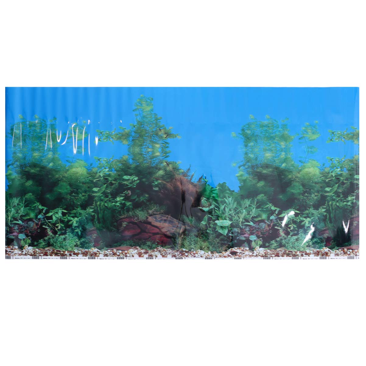 Balacoo Aquarium Sticker 3D Double Sided Sea World Scenery Background Picture Fish Tank Sticker Wall Sticker Underwater Backdrop Decor for Aquarium Fish Tank