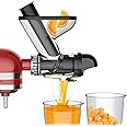 Masticating Juicer Attachment for KitchenAid Stand Mixer, Cold Pressed Juicer Machine, Slow Masticating Juicer Attachment with Dual Feed Chute and Pusher by FGREEBLE