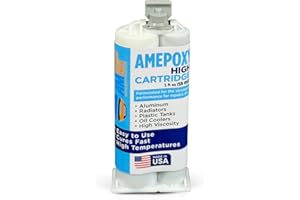AM WORLDWIDE AMEPOXY HIGH High-Temperature, Thicker Aluminum Radiator Repair Epoxy - 2oz for Heavy-Duty Metal & Automotive Repairs