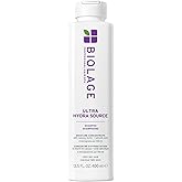 Biolage Ultra HydraSource Shampoo, Deeply Moisturizes Very Dry Hair, For Thick, Coarse Hair, Infused with Cupuaçu Butter & Sa