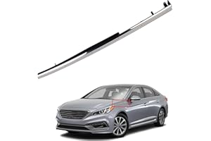 MUNIRATER Left Driver Side Upper Chrome Molding Garnish Trim Replacement for Hyundai Sonata 2011-2014