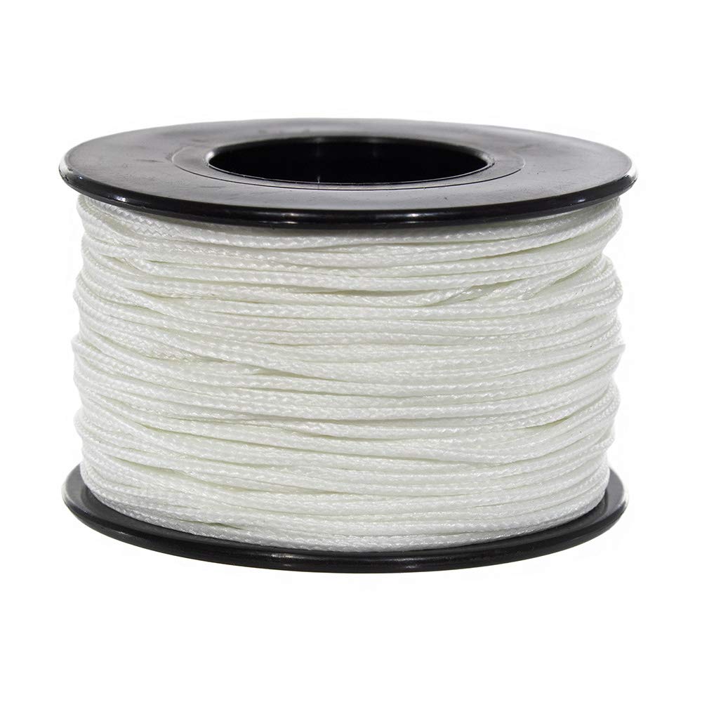 Glow in the Dark Micro Cord or Choice of Reflective Micro Cord Colors: 1.18mm Diameter 125 Feet Spool of Braided Cord