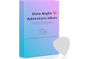 KUODIEOR 40 Romantic Date Ideas for Couples-Fun&Adventurous Scratch Off Cards Game, Unique Valentines Day Gifts for Him/Her, Girlfriend/Boyfriend, Special Couples Gift for Newlywed Wedding Anniversary Birthday
