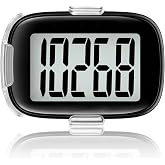 3D Pedometer for Walking, Simple Step Counter with Clip &amp; Lanyard | Accurate 3D Step Tracker Without Smartphone, Large Display Activities Fitness Tracker for Women, Men, Seniors