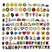 SHINQEAR 125pcs PVC Shoe Charms Decorations Fits for Croc Clog Shoes  and  Jibbitz Wristband Bracelet Party Gifts, Small