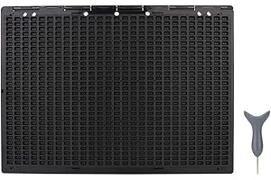 AGATIGE 27 Lines 30 Cells Braille Writing Slate with Stylus Portable Braille Fingerboard Writing Learning Tool for Blind and Visually Impaired, 12 x 8.7in