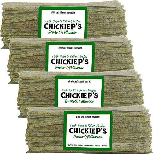 Chickie P's - Fresh Gluten Free Chickpea Pasta with Basil &amp; Italian Parsley - 4 Pack