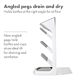 OXO Tot Space Saving Drying Rack – Upright, 9 Hooks, Removable Tray view 7