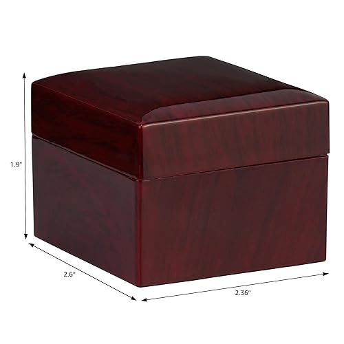 Noble Cherry Ring Box with Light Unique LED Engagement Ring Box