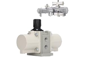 DAUERHAFT Gas Booster Pump, Air Booster Pump, Stable Pressurization SMC Type Resistant Air Compressor Booster Pump, Adjustable, for Industrial Use