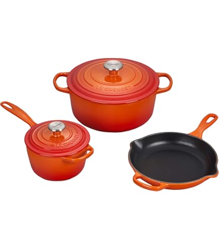 Amazon.com: Le Creuset 8 Piece Multi-Purpose Enameled Cast Iron