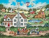 MasterPieces Heartland Collection Packing a Picnic Jigsaw Puzzle, Art by Bonnie White, 500-Piece