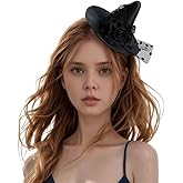 Sup-Coente Fascinators For Women Tea Party Hats Church Halloween Headwear