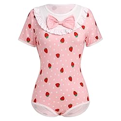 FYMNSI Women Short Sleeve One Piece Romper Pajamas