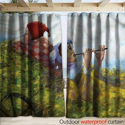 Amazon Com Warmfamily Country Porch Curtains Children Enjoying