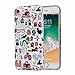 ZQWY Cute Case Compatible with iPhone 8/ iPhone 7 4.7 Inch, Aesthetic Slim Fit Thin Glossy Soft TPU Gel Protective Phone Cover for Women Girls Boys (Kawaii Doodles)
