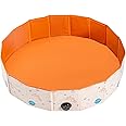 SUNWUKING Sand and Water Table for Toddler - Foldable Game Room Portable Ball Pit Sandbox Baby Sensory Toys Storage Summer Pet Pool Play Activity Center Diameter 32Inchs