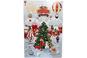 Ickx Original Belgian Chocolates | Limited Edition Christmas Advent Calendar with 24pc Christmas Assortment of Dark, Milk & W